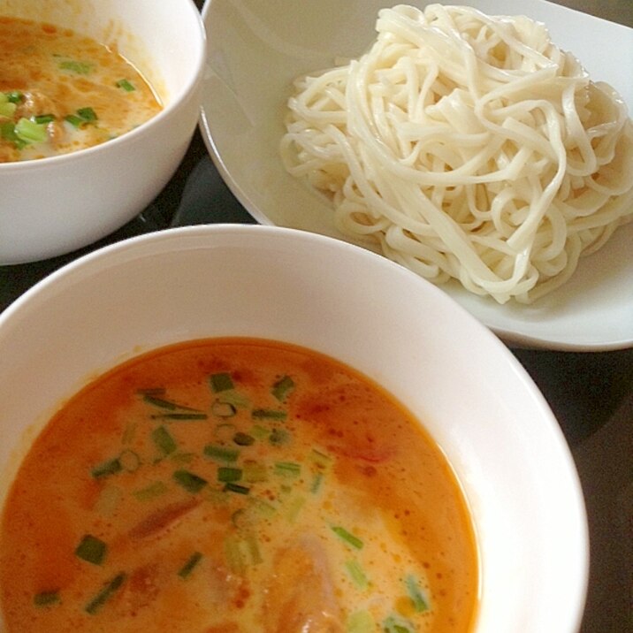 いなばのツナとタイカレーで簡単うどんつけ麺